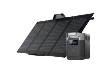 How do you charge ecoflow delta with solar panels