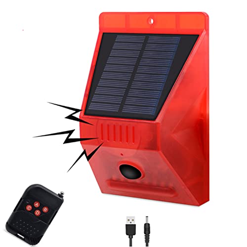 Solar Motion Sensor Alarm With Remote